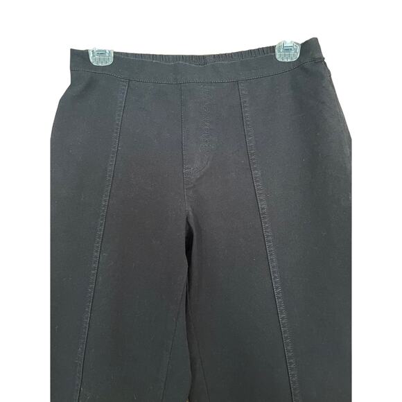 Isaac Mizrahi Live 24/7 Black Ankle Length Elastic Waist Pull on Pants Size 6 - Picture 7 of 8